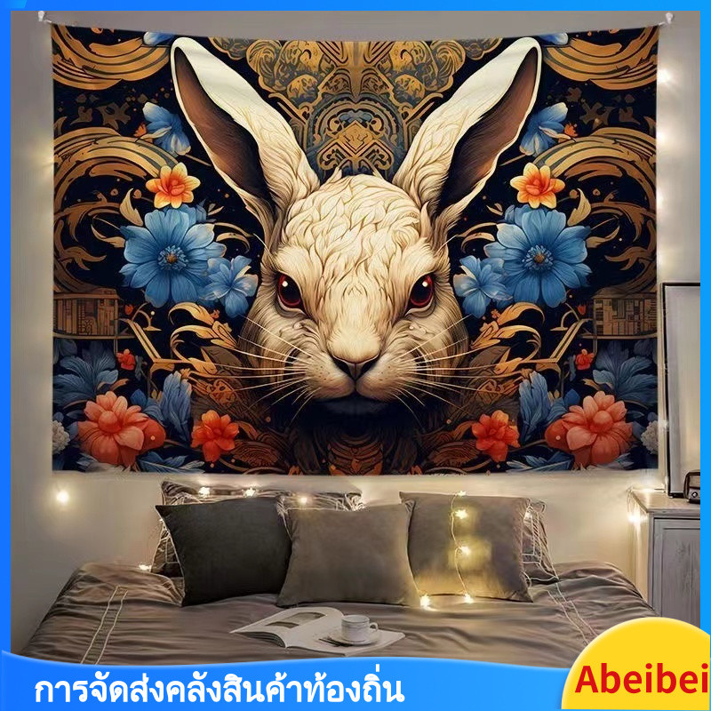 ผ้าพื้นหลังสไตล์จีน Ins ลายจักรราศี ผ้าแขวน Ukiyo-e ตกแต่งผนังข้างเตียงในห้องนอน ผ้าพื้นหลังสไตล์จีน ราคา ถูกที่สุด ดีลบีเคเค แกลเลอรีภาพที่ 4