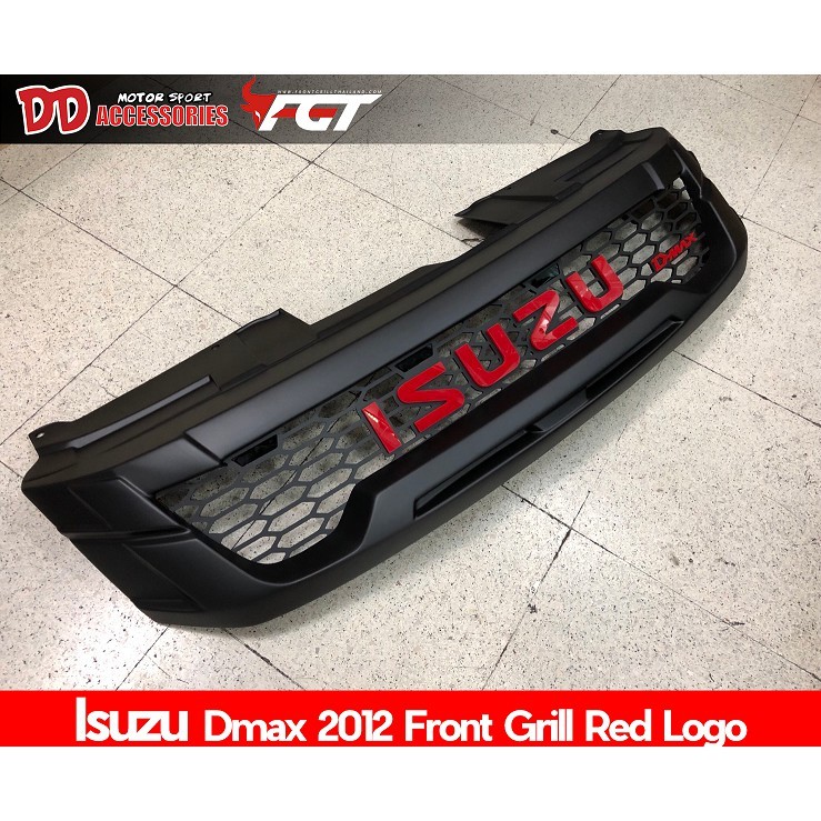 กระจังหน้า Dmax 2012 2014 2015  logo สีแดง ไฟ 4 เม็ด