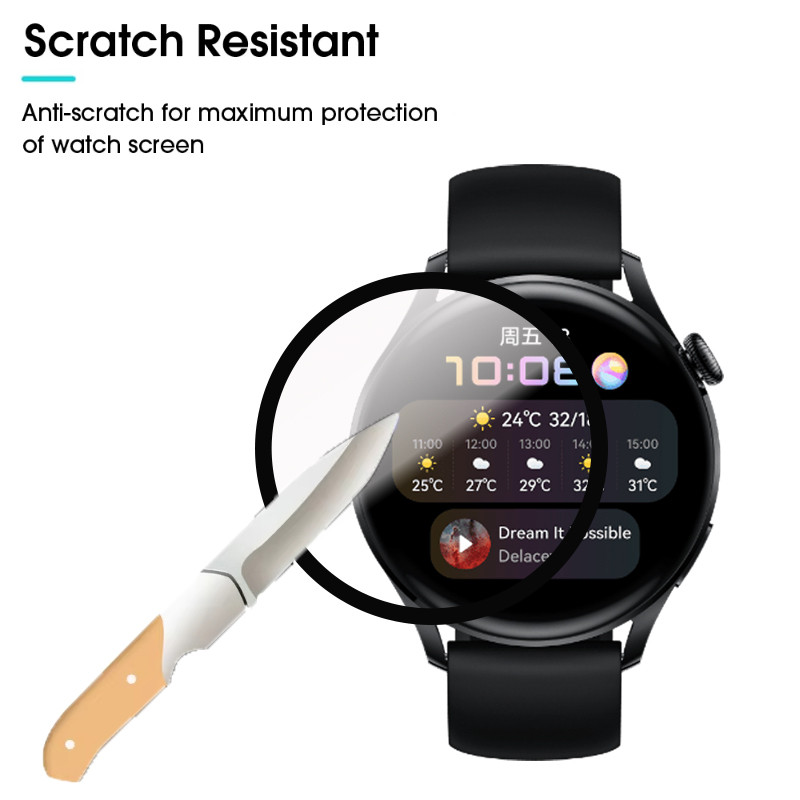 1-3PCSป้องกันฟิล์มสําหรับIMIKI Imilab S2 SE1 SF1E ST1 TG1 KW66 W01 W02 W11L W12 W12S W13 Proขอบโค้งฝ