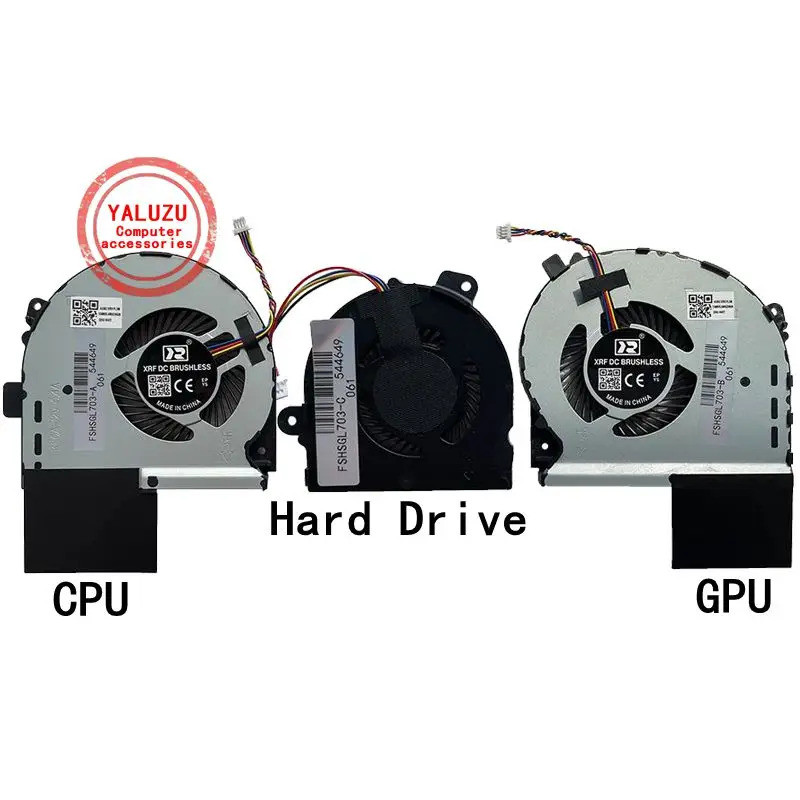 แล็ปท็อปใหม่ CPU GPU ฮาร์ดไดรฟ์พัดลมระบายความร้อนสําหรับ ASUS GL703 GL703G GL703GI GL703VI GL703GS G