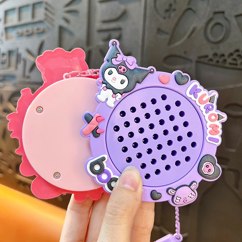 Creative Sanrio Magnetic Steel Ball กระดานวาดภาพพวงกุญแจการ์ตูนของเล่นสนุกจี้ของขวัญขนาดเล็ก