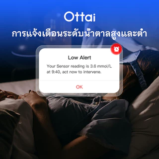 Ottai CGM 1 ทั้งชุด Home Care ระบบตรวจสอบแบบเรียลไทม์ต่อเนื่องสําหรับน้ําตาลในเลือด