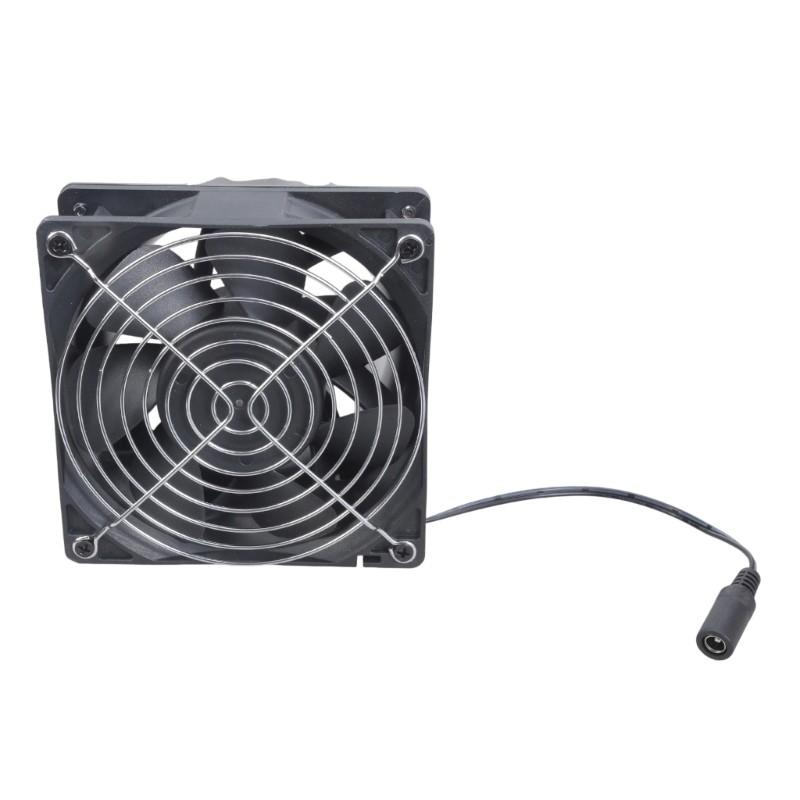 HL ขนาดเล็ก 120 มม. 12V 6000RPM พัดลมระบายอากาศแบบถอดได้สําหรับรถบ้านห้องน้ําบ้านสัตว์เลี้ยง