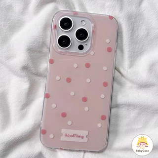 เคสไอโฟน 11 สำหรับ iPhone 17 16 13 11 15 12 14 Pro Max 16Plus 14Plus 15Plus จุดเล็ก ๆ ที่สดใหม่สีสันสดใสปกใหม่ IMD