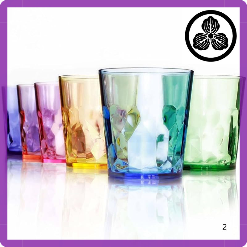 SCANDINOVIA [Made in Japan] 400ml Unbreakable Cups - Set of 6 - Unbreakable Plastic Glass - High-Gra