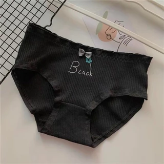 พร้อมส่ง กางเกงในผู้หญิง กางเกงชั้นใน สีพื้น สไตล์เกาหลี เนื้อผ้านุ่ม บางเบา ระบายอากาศ ป้องกันอับชื้น