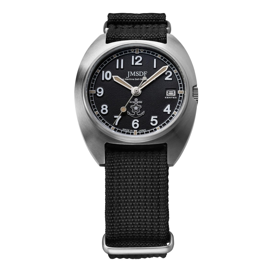KENTEX Watch JSDF Classic Standard Navy S798M-03 Men's Black