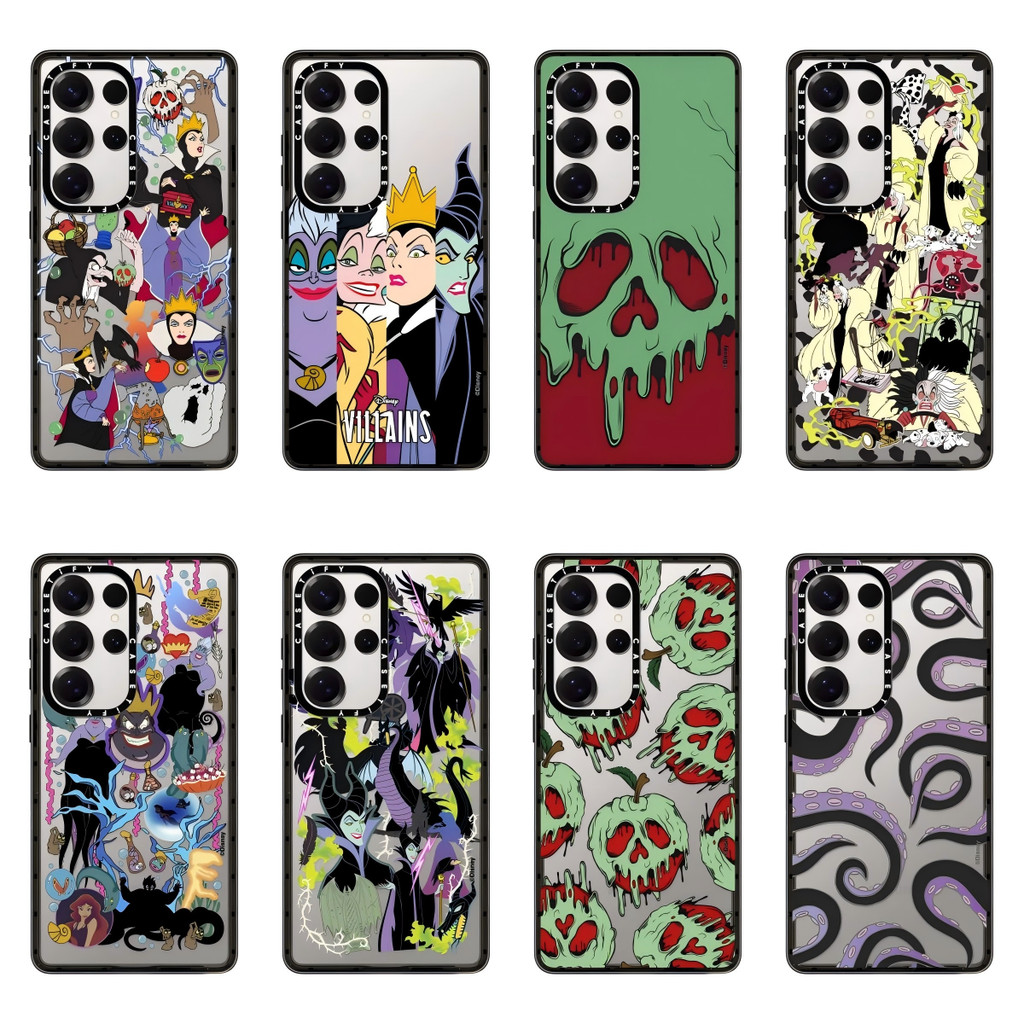 Disney Villains เคสโทรศัพท์โปร่งใสสําหรับ Samsung Galaxy S22 S23 S24 S25 S26 Ultra Plus