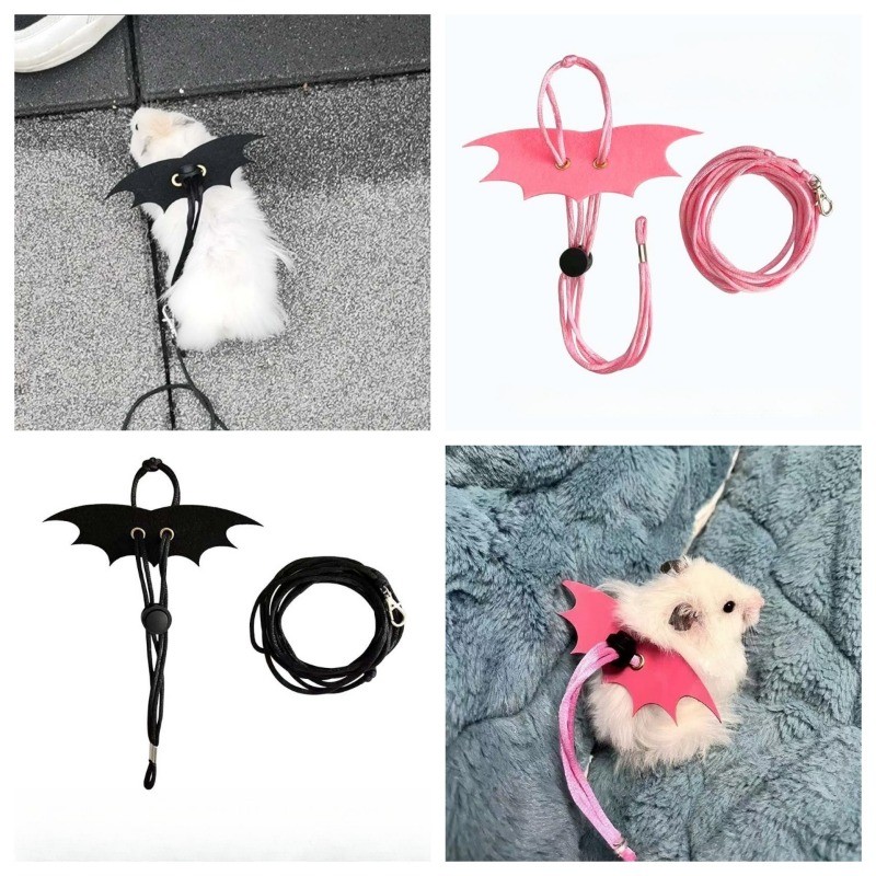 สายจูงสัตว์เล็ก กันกัด กันหลุด สำหรับแฮมสเตอร์ กระรอก