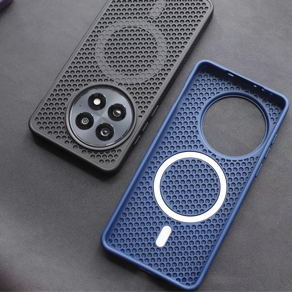 Honeycomb Heat Sink เคสชาร์จแม่เหล็กสําหรับ OnePlus 13 12 ACE5 ACE3 Pro ฝาครอบโทรศัพท์ 1+13