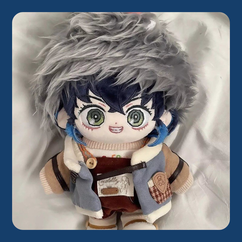20ซม.Demon Slayer Kimetsuไม่มีYaiba Hashibira Inosukeตุ๊กตาผ้าฝ้ายตุ๊กตาของขวัญสาวสําหรับแฟนของขวัญว