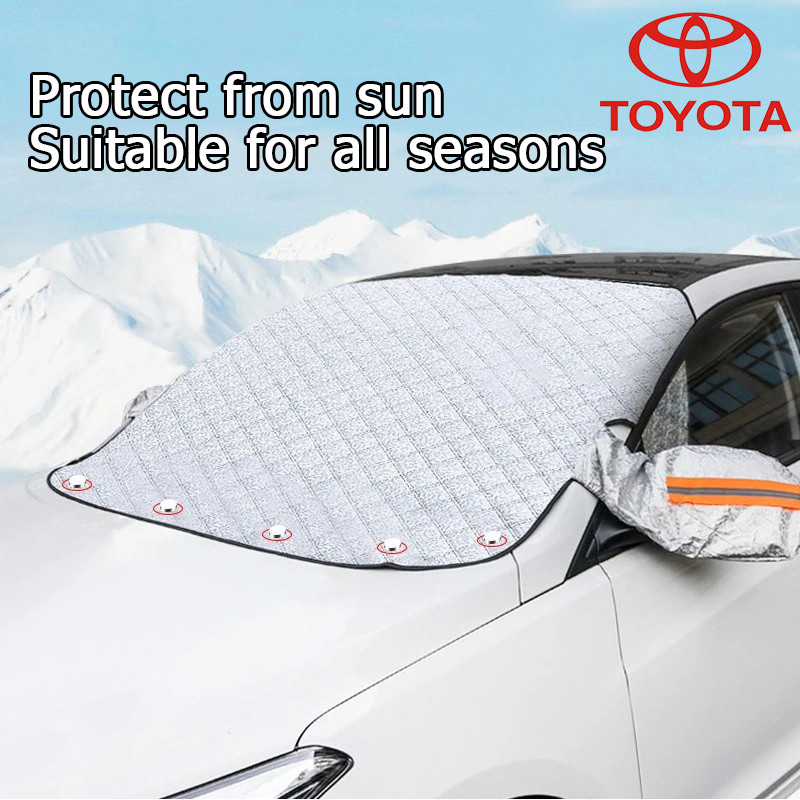 TOYOTA Yaris Corolla Altis CAMRYFortuner Veloz Innova ZenixHilux แผ่นกันแดดรถยนต์ กันน้ำ ใช้ได้ทุกฤด
