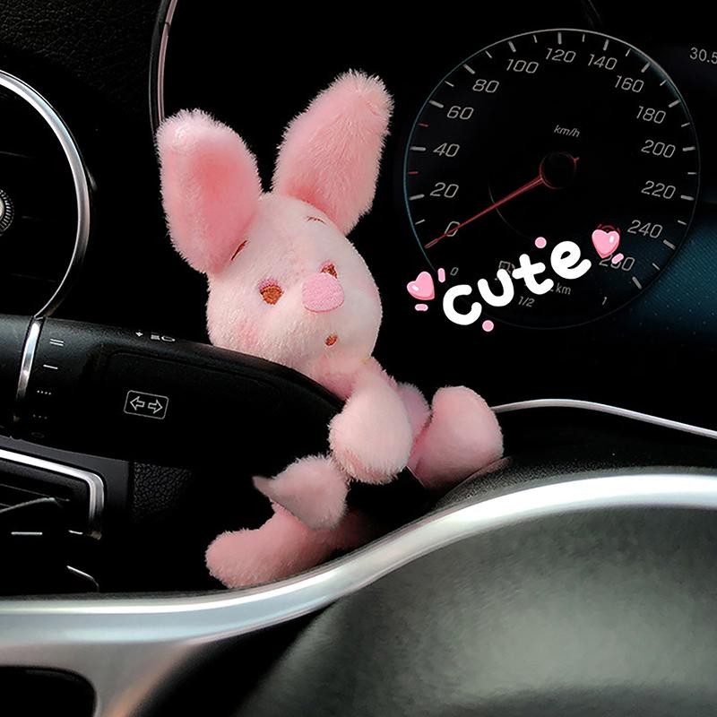 AA ตกแต่งรถน่ารักการ์ตูนตุ๊กตาสัตว์ตกแต่งรถ Wiper ไฟเลี้ยว Plush ตุ๊กตารถบ้านภายในเครื่องประดับ TH