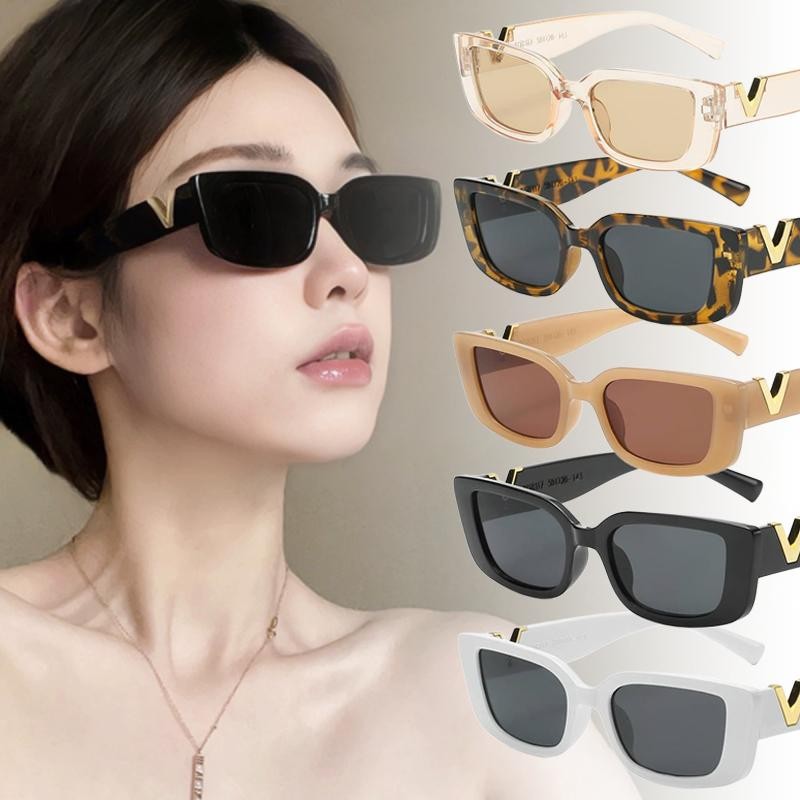 กรอบแคบ Cat Eye แว่นกันแดดสำหรับผู้หญิง High-end ปี 2025 ใหม่ ป้องกันแสงแดด UV
