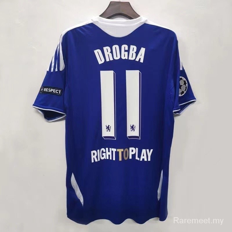 11/12 Chelsea Home Retro Jersey Drogba 11 Premium Short Sleeves