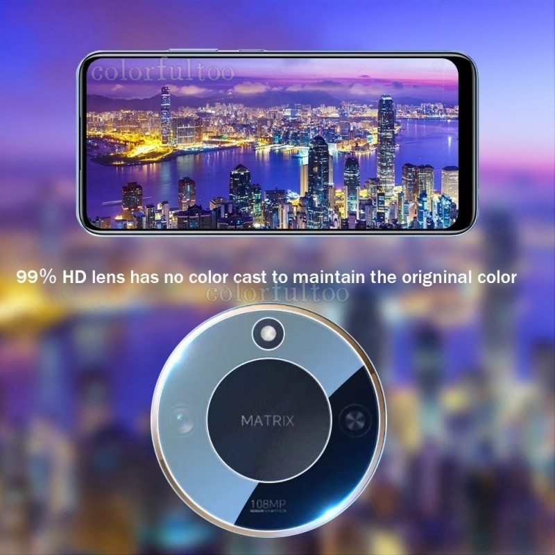 Honor X9c สมาร์ท 5G 3D กล้องโค้งป้องกันหน้าจอสําหรับ Honor X9c สมาร์ท X9cSmart HonorX9C 5G คลุมทั้งหมด Transparetn HD เพชรกระจกนิรภัยกลับเลนส์ฟิล์ม