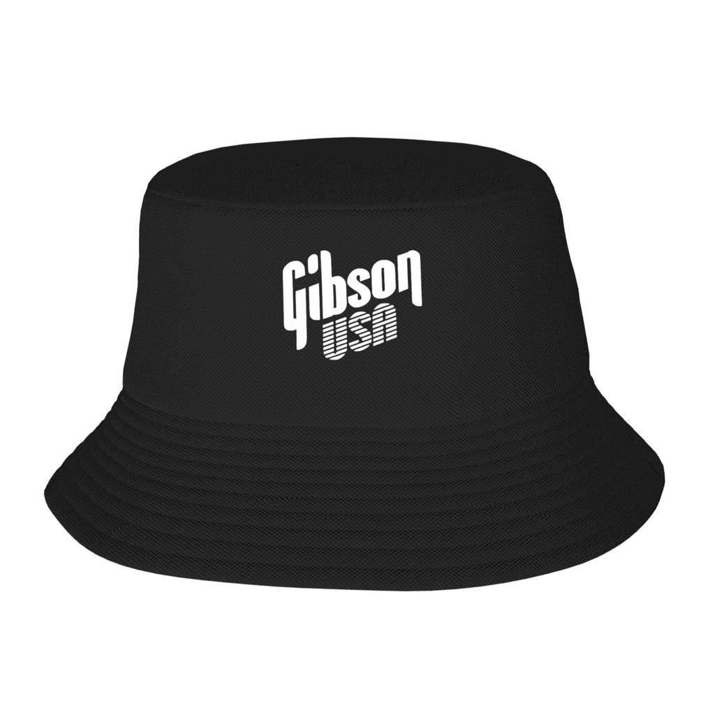 Gibson Guitar Logo หมวกชาวประมง หมวกบักเก็ต