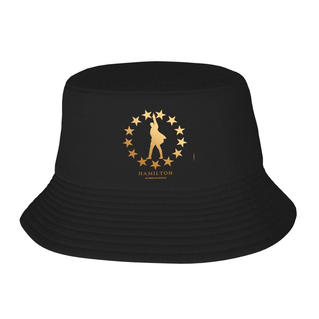 Hamilton Gold Star An Musical Hamilton หมวกชาวประมงหมวกถัง