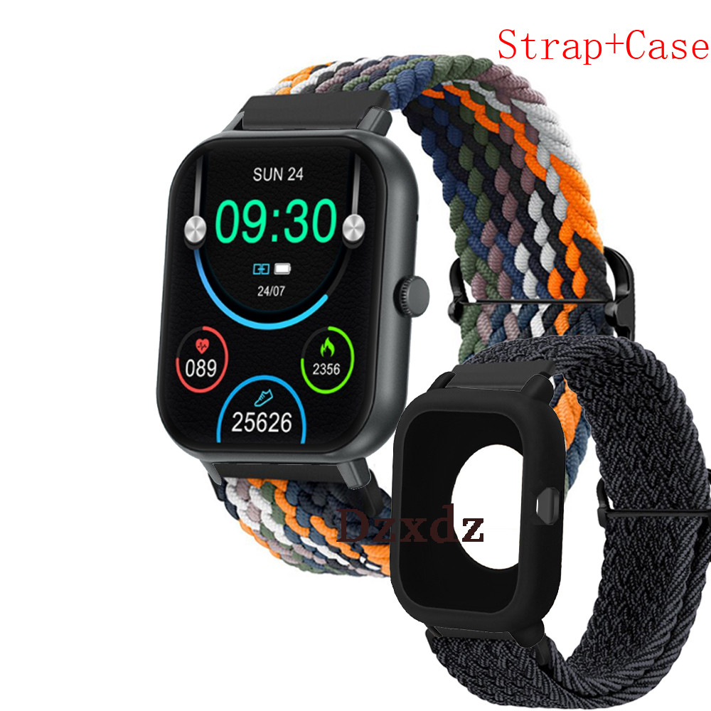 Colmi P20 P28 Plus C61 Smartwatch Case Colmi P30 P81 สายนาฬิกาฝาครอบป้องกันไนลอน Soft Band ป้องกันหน