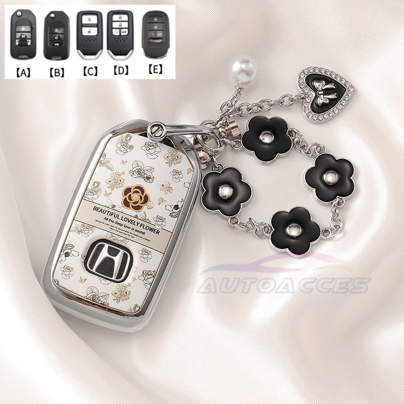 REMOTE Key Holder Car Key Case Key FOB สำหรับ Honda CRV 2024 HRV Civic City brv HRV JAZZ Accord G10รถอุปกรณ์เสริม