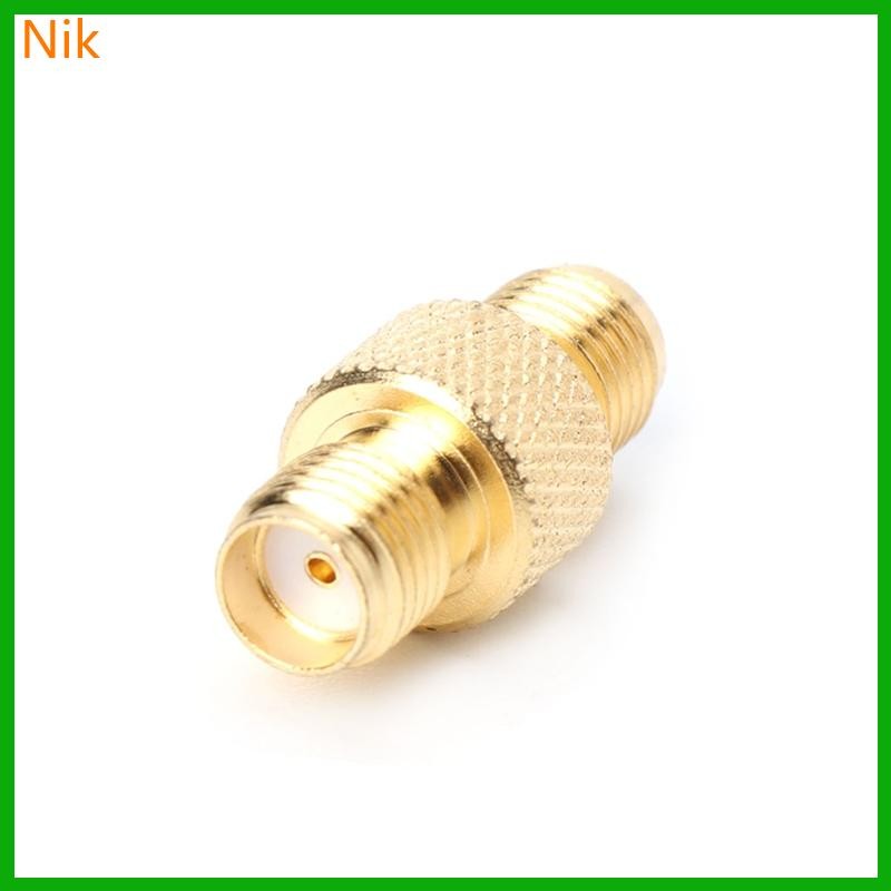 บ.ลค.ศ.ม. RF SMA Female to SMA Female frequency Adapter Copper Coax Connector Coupler ๊