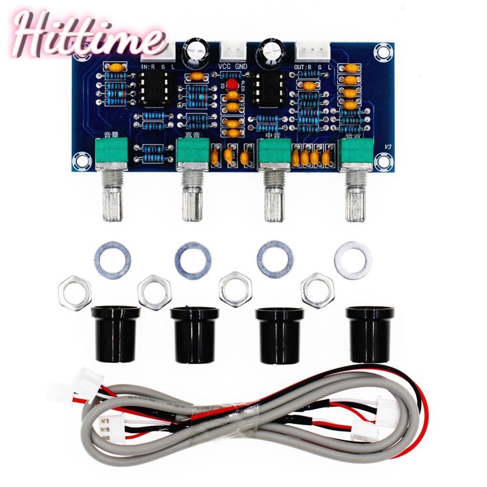 Hittime XH-A901 NE5532 DC12V-24V Tone Board Pre-amp พร้อม Treble Bass ปรับระดับเสียง Pre-Amplifier T