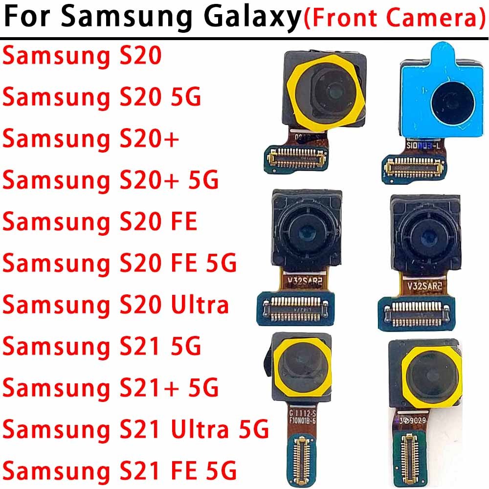 Original Frontal กล้องสําหรับ Samsung Galaxy S20+ S21+ S20 S21 FE Ultra 5G G980 G981 G985 โมดูลกล้องด้านหน้า Facing อะไหล่