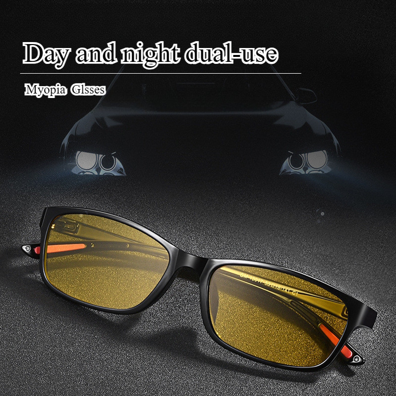 ใหม่ที่ทันสมัยสำเร็จสิ้นแว่นตา Myopia ผู้หญิง Unisex ผู้ชายขับรถกลางวันและกลางคืน ลบแว่นตา ใบสั่งยาใกล้สายตาแว่นตา Diopter