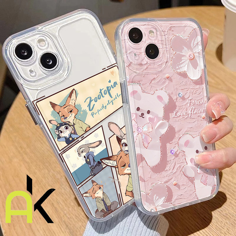 AK เคสโทรศัพท์ซิลิโคน TPU สำหรับ iPhone 11 13 14 15 16 PRO MAX 12 XR 12 Pro X XS Max SE 6 8 7 Plus