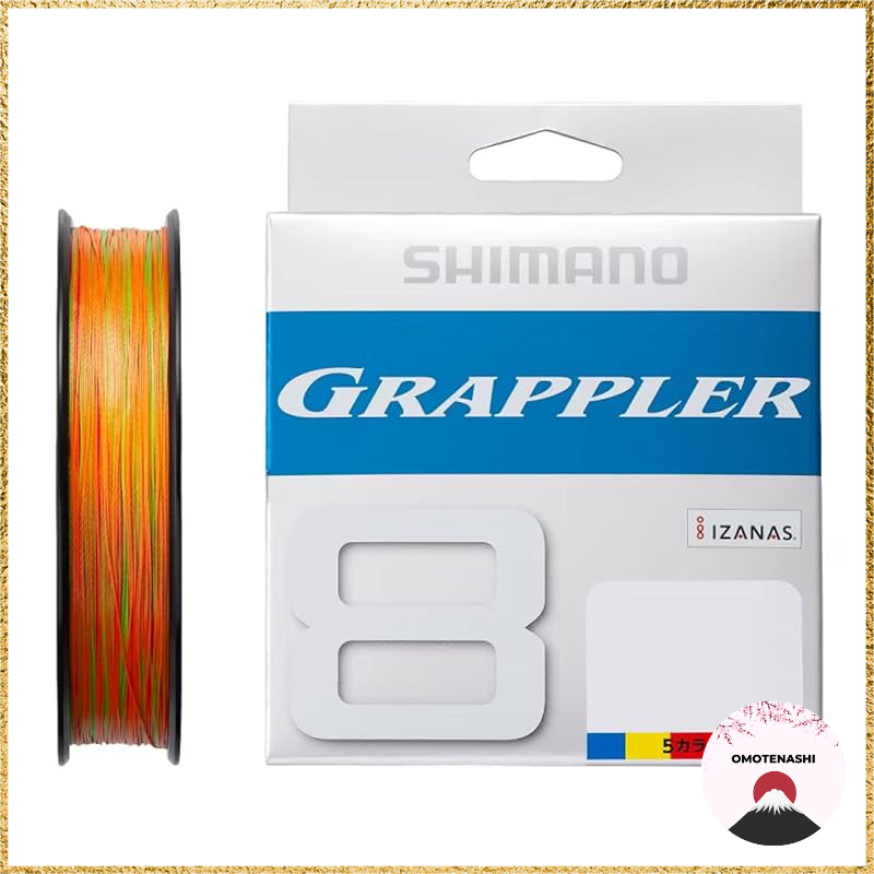 Shimano Grappler 8 PE 200m LD-A61U 5 Colors (5 colors x 10m) Size 2
