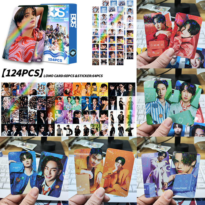 2025 ใหม่ Lomo Card BUS เพราะคุณ I Shine Photocards TRANSFORMER 124 ชิ้นการ์ดอย่างมีความสุขหายไปคุณ Holographic การ์ด BUS สติ๊กเกอร์ Idol ของสะสมของขวัญ