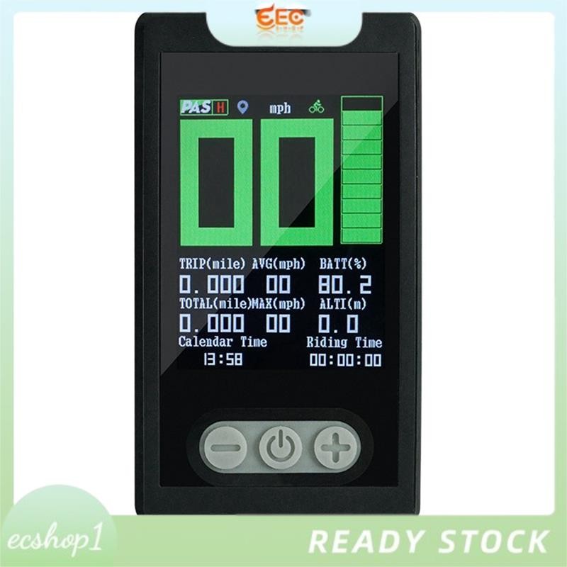 [ecshop1.ph] EBike Display EBike TFT Color Disply Advanced Display พร้อมฟังก์ชั่น GPS กันน้ําสําหรับ