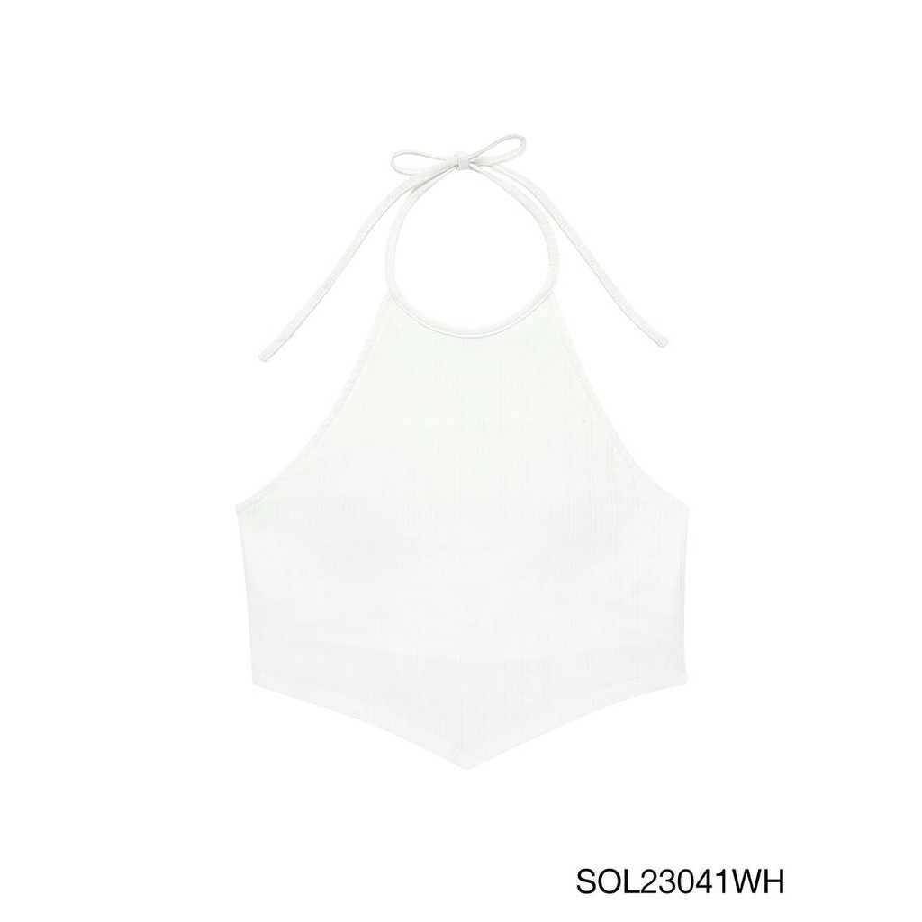 [Online Exclusive]  SABINA  FASHION X SABINA เสื้อคล้องคอเสริมบรา รหัส SOL23041WH สีขาว