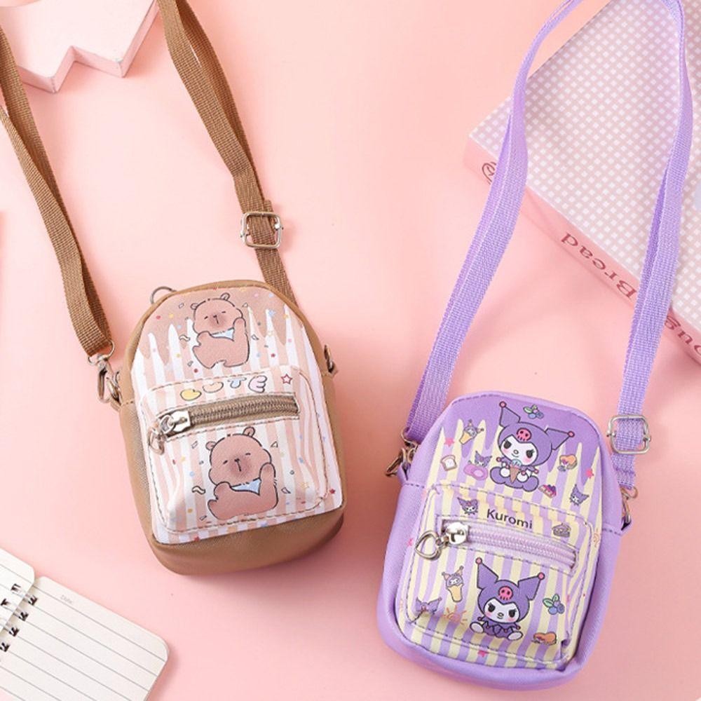 กระเป๋าใส่เหรียญ WEY Sanrio, กระเป๋าเป้มินิ Cinnamoroll, กระเป๋าเก็บของลายการ์ตูน Melody น่ารัก