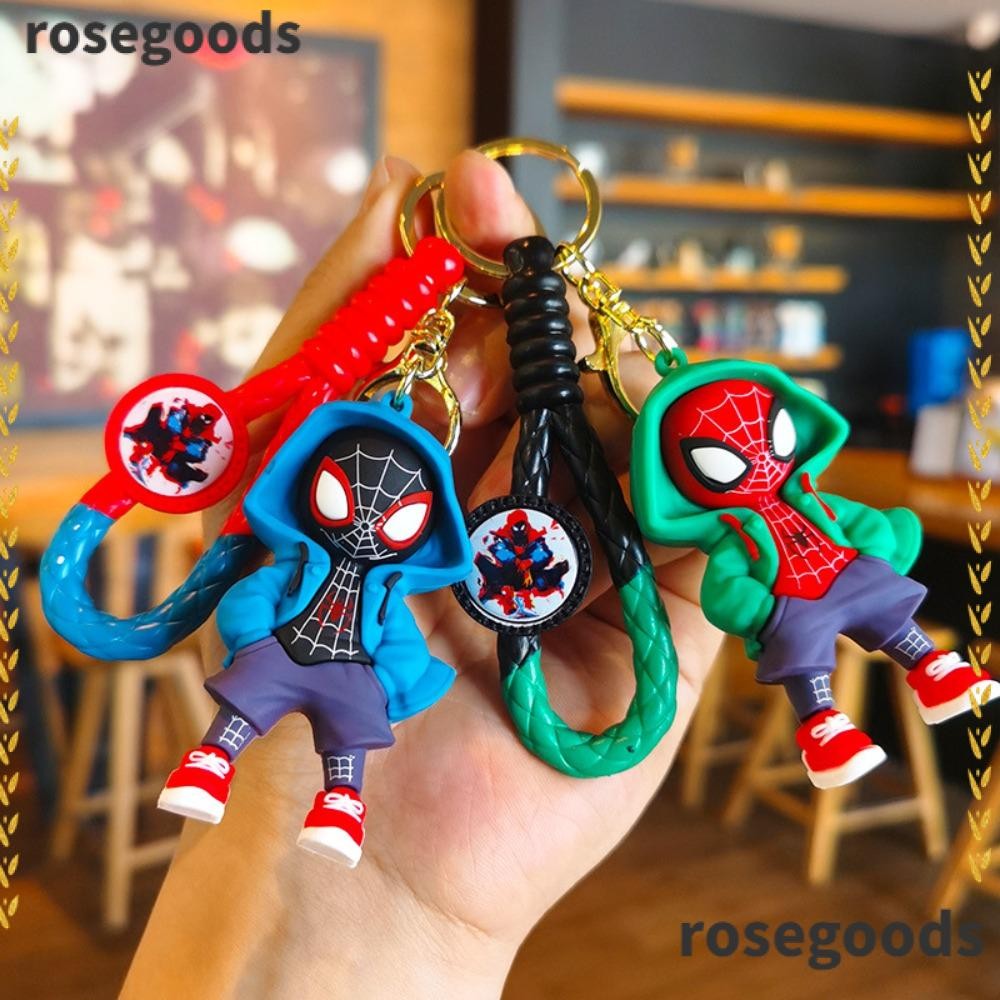 Rosegoods1 พวงกุญแจการ์ตูนสไปเดอร์แมน, พวงกุญแจทอสไปเดอร์แมนการ์ตูนสไปเดอร์แมน, พวงกุญแจซิลิโคนน่ารัก