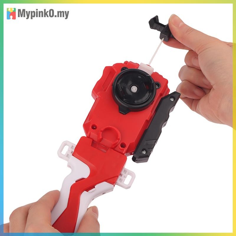 Mypink Beyblade Launcher หรือ Grip Combat Gyro Launcher Gyro ซ้ายและขวา Spin String Bey LR หมุน Gyro
