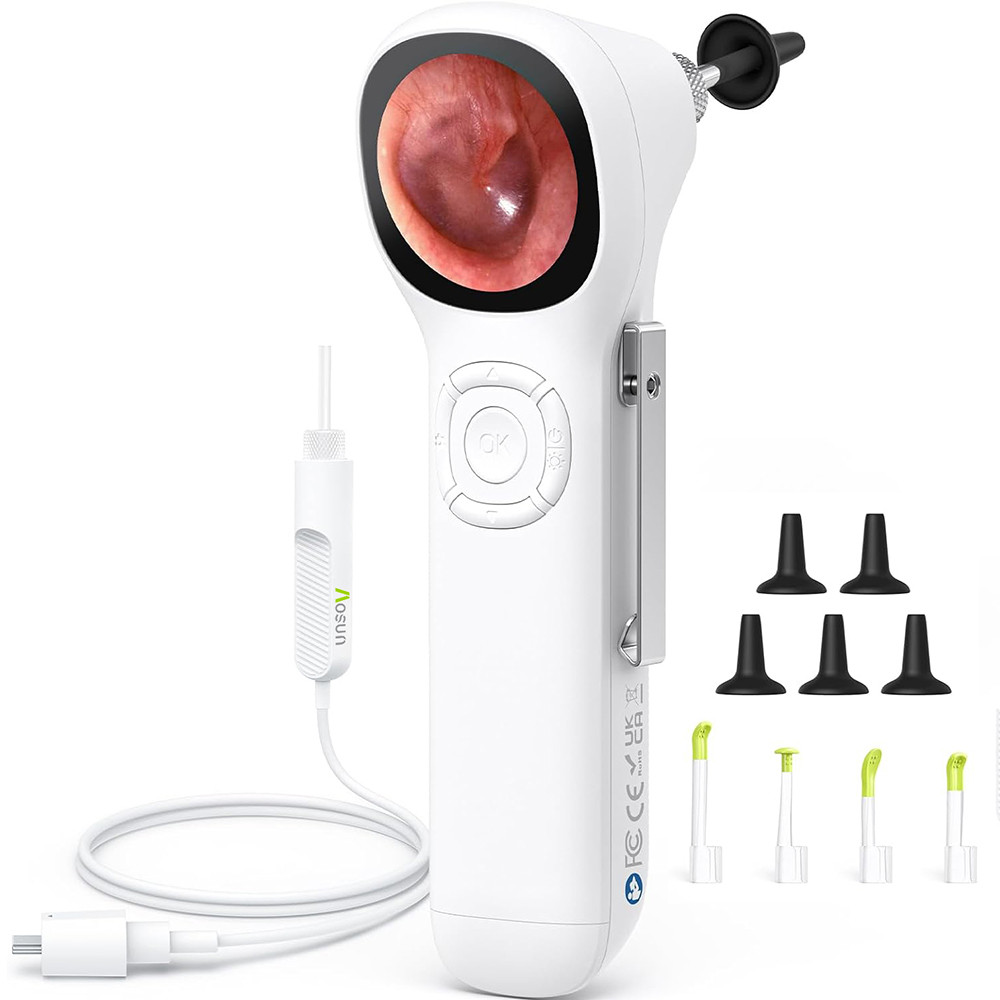 SA160 Digital Otoscope IPS หน้าจอ HD สมาร์ทวิดีโอ Otoscope พร้อมไฟ, ขอบเขตหู Otoscope พร้อมกล้อง Earwax Removal กล้อง – โปรปัง