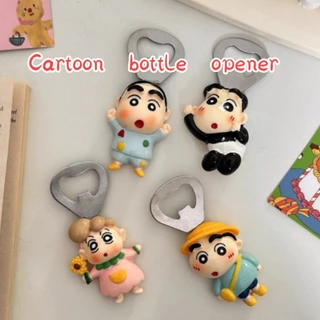 สินค้ามีคุณภาพ ที่เปิดขวดลายเครยอนแม่เหล็กติดตู้เย็น ที่เปิดโซดา แบบพกพา เปิดฝาขวด สําหรับบ้าน