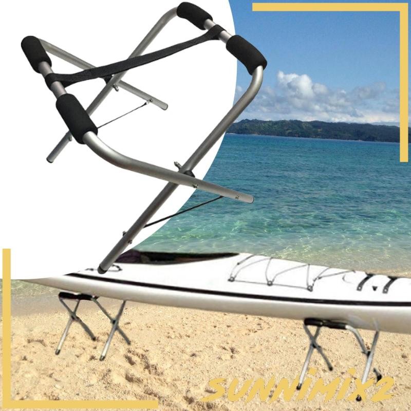 [Sunnimix2] Kayak Stand Heavy Duty Portable Kayak Rack สําหรับเรือแคนูในร่มกลางแจ้ง