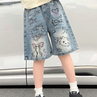 2025 กางเกงยีนส์เด็กหญิงใหม่รุ่นเกาหลี