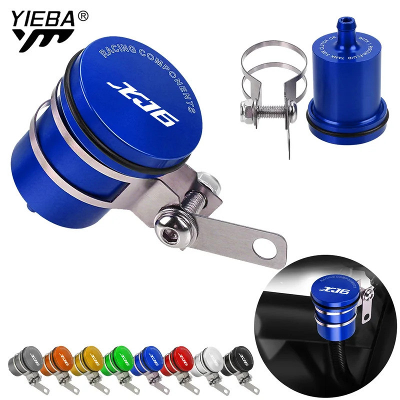Universal รถจักรยานยนต์น้ํามันเบรกอ่างเก็บน้ําถังคลัทช์น้ํามันของเหลวถ้วยสําหรับ YAMAHA XI6 XJ 6 XJ-