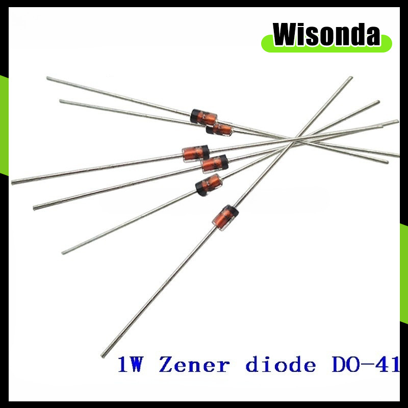 20 ชิ้น/คัดลอก Zener ไดโอด 1N4728-1N4748 3.3V-22V DO-41 1W 1N4729 1N4730 1N4732 1N4733 1N47474 1N474