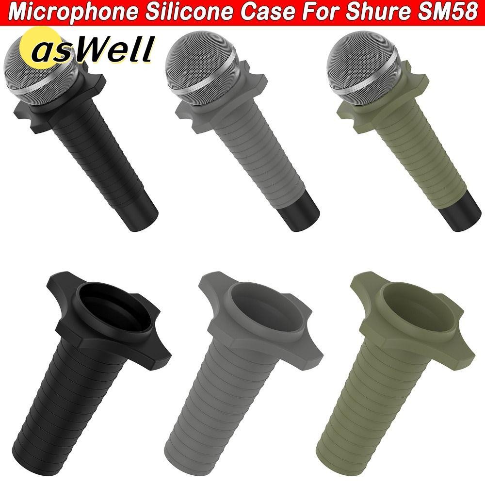 ASWELL ไมโครโฟนป้องกัน, เปลี่ยนปลอกซิลิโคนไมค์, กันลื่นกันกระแทกป้องกันม้วน MIC Protector สําหรับ Sh
