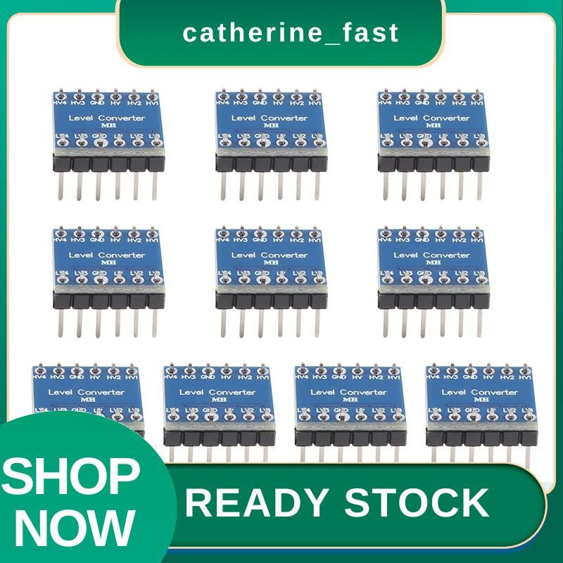 In Stock 10 ชิ้น 4 ช่อง IIC I2C Logic Level Converter โมดูลแบบสองทิศทาง 3.3 โวลต์ถึง 5 โวลต์ Shifter