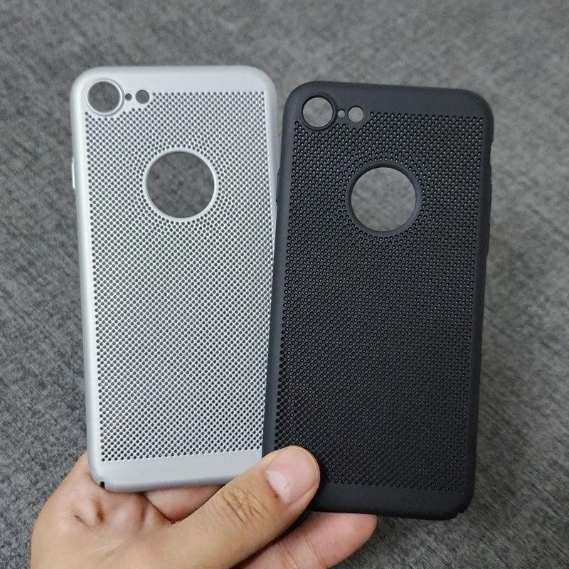 สําหรับ iPhone SE2 SE3 เคสโทรศัพท์บางเฉียบกระจายความร้อน Minimalist Matte Honeycomb เคสตาข่ายระบายอากาศ