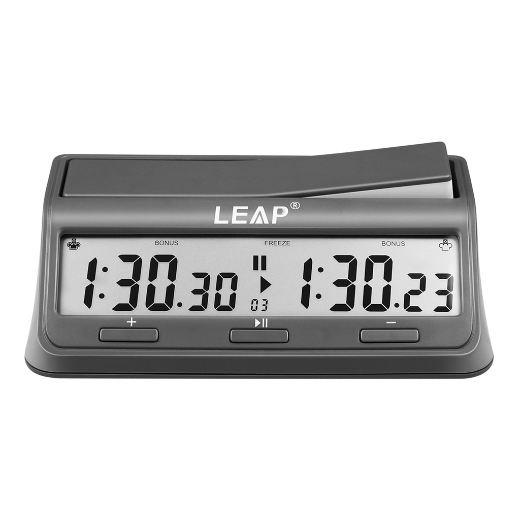 [จัดส่งรวดเร็ว] LEAP Chess Clock Digital Chess Timer Professional for Board Games Timer with 37 Pres