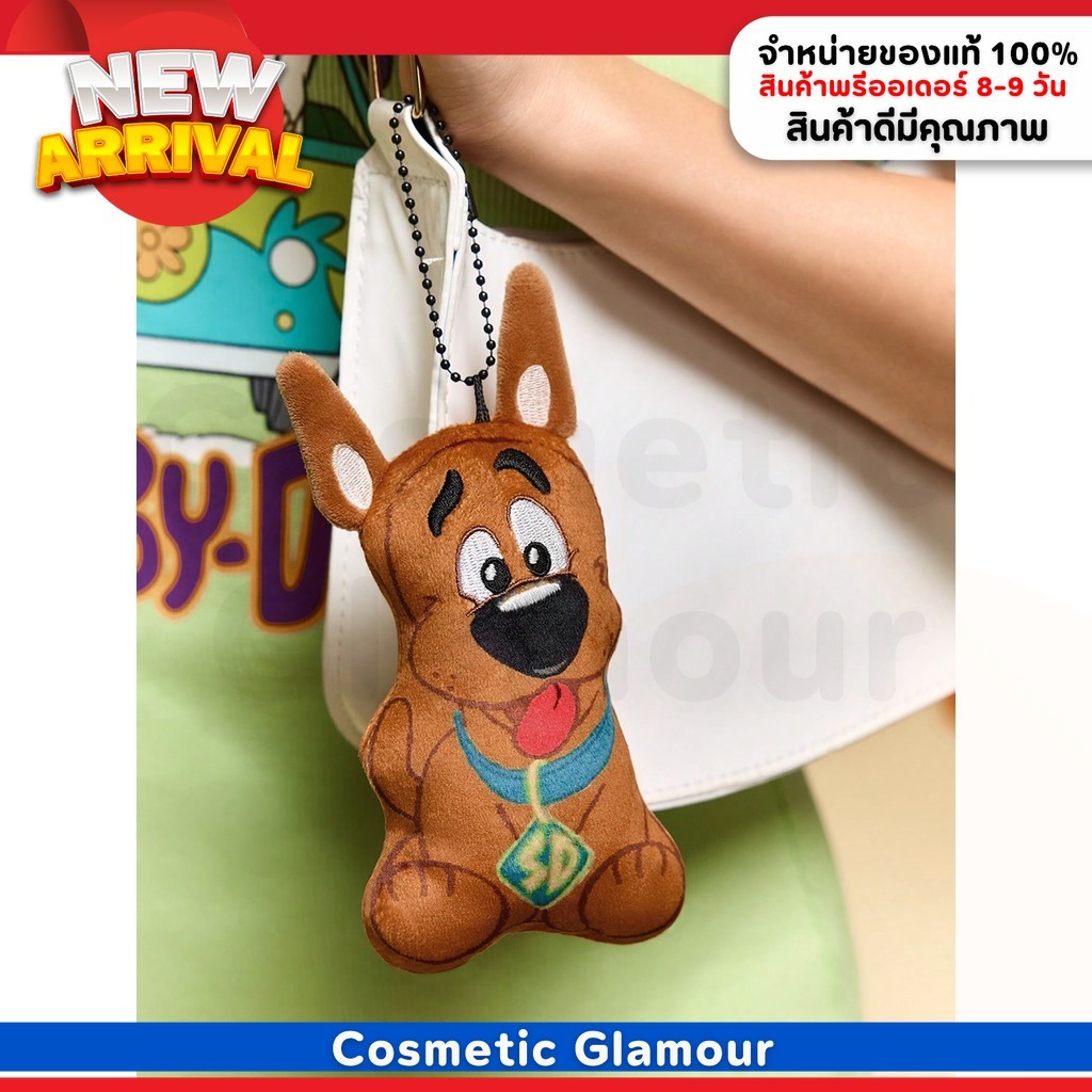 SCOOBY-DOO 1ชิ้น พวงกุญแจ/จี้กระเป๋า ลายการ์ตูนสัตว์น่ารัก, ลายสุนัขสไตล์ 3 มิติสำหรับกระเป๋า (สินค้