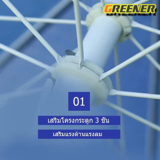 ร่มชายหาดขนาดใหญ่ ร่มสนาม ร่มแม่ค้า ร่มขายของ ร่มใหญ่ ขนาด 1.8 เมตร Beach Umbrella ร่มคันใหญ่ กันแสงแดดยูวีได้(ฟ้าอ่อน)