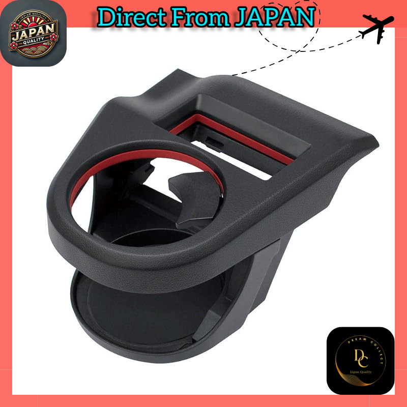 Tsuchiya Yac Customizable Car Accessories for Suzuki Swift - Air Conditioner Drink Holders (Passenger & Driver Seats) and ETC Mounting Base