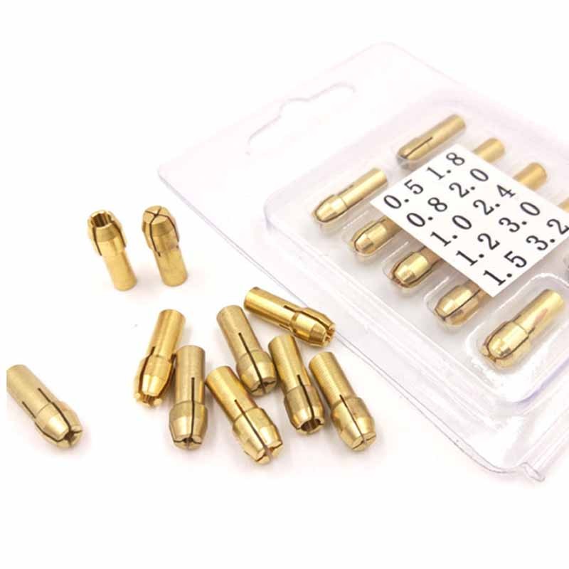 Mini เจาะ Collet Chuck 0.5 มม.-3.2 มม.ทองเหลือง Chucks อะแดปเตอร์สําหรับ Dremel โรตารี่เครื่องมืออุปกรณ์เสริม ราคา ถูกที่สุด ดีลบีเคเค แกลเลอรีภาพที่ 9